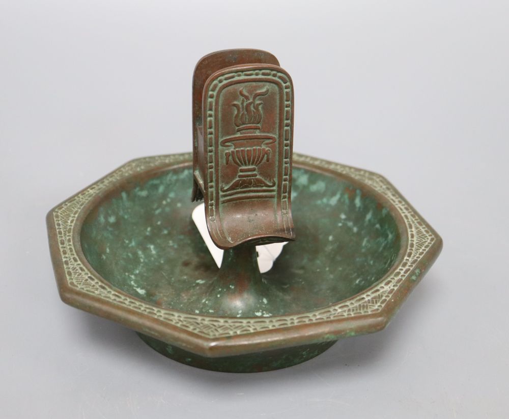 A bronze Tiffany & Co ashtray / matchbox holder